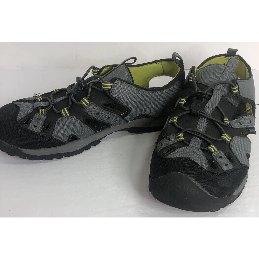 Sports Sandals Size 6‎ Northside Unisex Kids Burke II Gray Black Bungee Laces